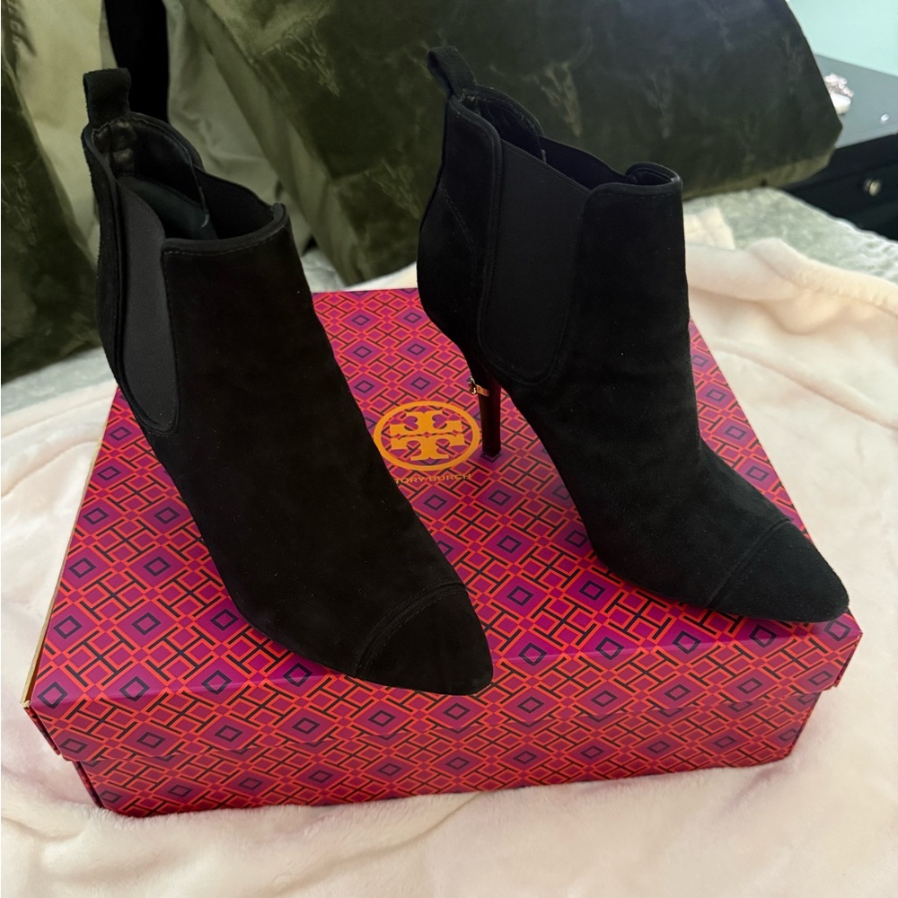 Tory Burch Black Heeled Boots